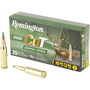 Remington rifle ammunition with copper tipped bullets