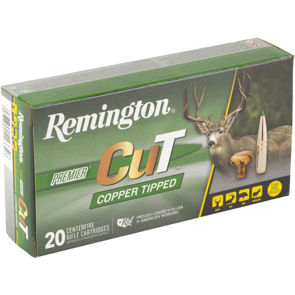 Remington Copper Tipped rifle cartridges box with deer image.