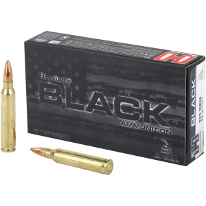 Hornady Black Ammunition box with two bullets