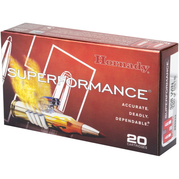 Hornady Superformance ammunition box, 20 cartridges