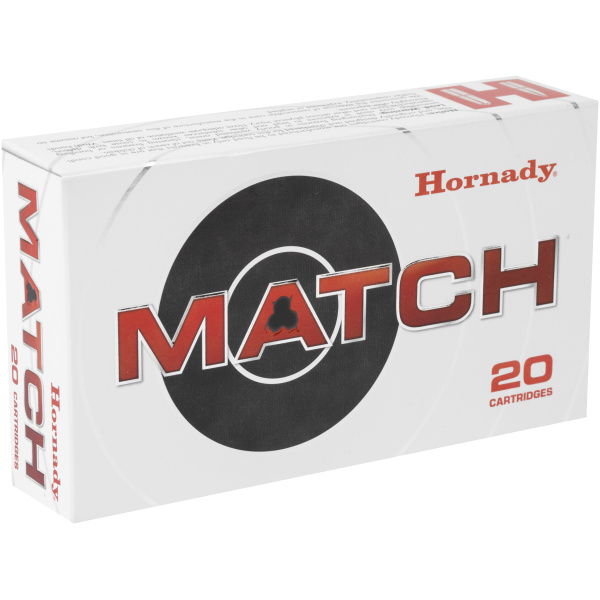 Box of 20 Hornady Match cartridges