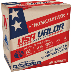 Winchester USA Valor Series ammunition box, 12 gauge.