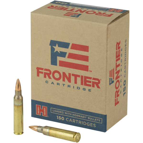 Frontier rifle cartridges box and bullets
