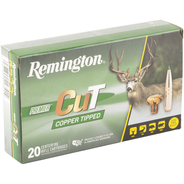Remington Premier copper-tipped rifle cartridges box