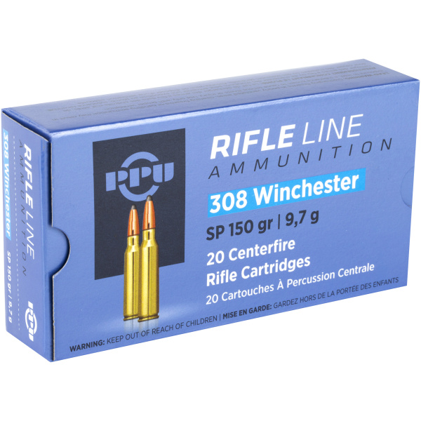 Box of .308 Winchester rifle ammunition
