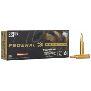 Federal Premium .223 Remington rifle ammo box