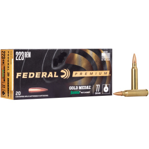 Federal Premium 223 Remington ammunition box and bullets