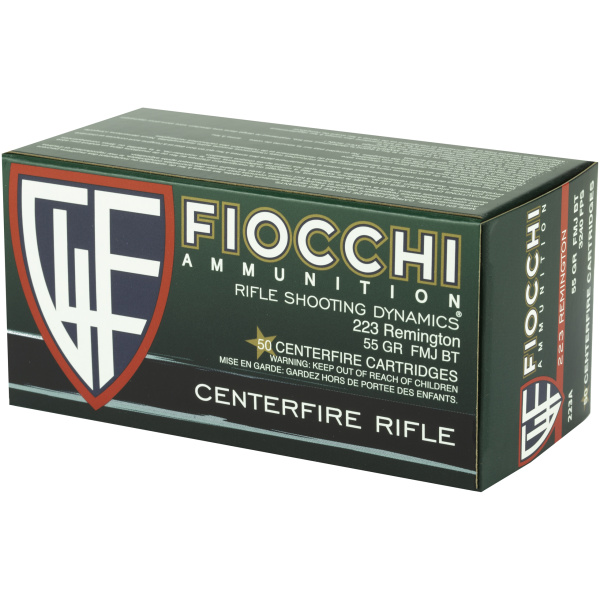 Fiocchi .223 Remington ammunition box