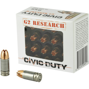 G2 Research Civic Duty bullets and packaging.