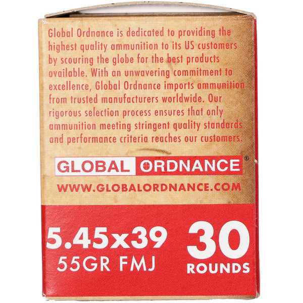 Global Ordnance 5.45x39 30 Rounds Ammunition Box