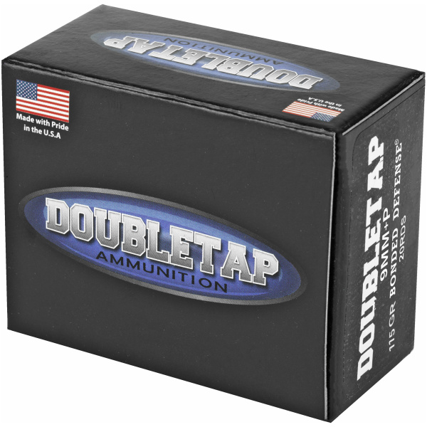 DoubleTap ammunition box with USA flag.