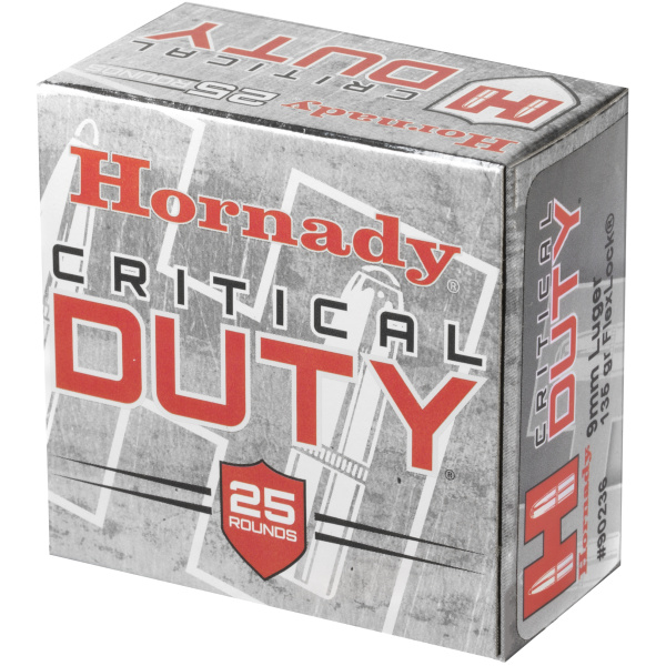 Hornady Critical Duty ammunition box, 25 rounds