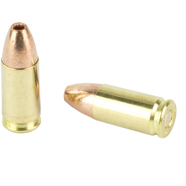 Two bullet cartridges isolated on white background.
