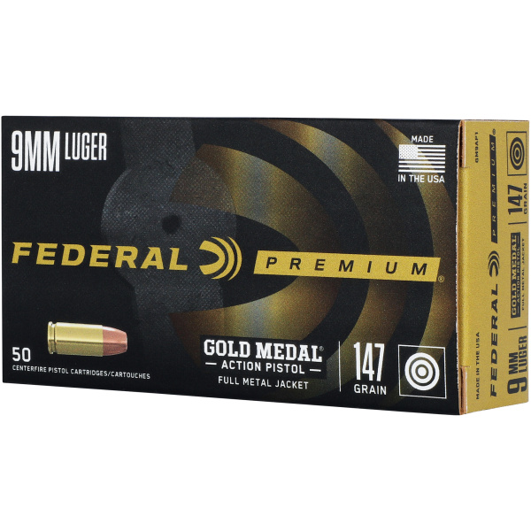 Federal Premium 9mm Luger ammo box