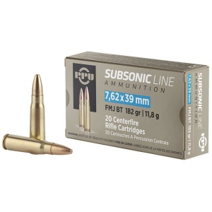 7.62x39mm rifle ammunition box and bullets