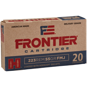 Frontier .223 Remington ammo box, 20 cartridges