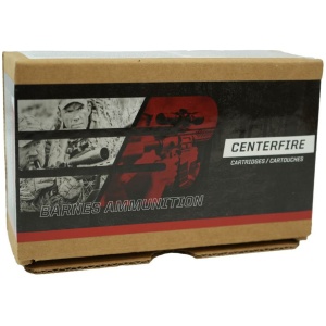 Barnes Ammunition Centerfire Cartridges box