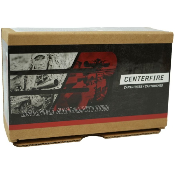 Barnes Ammunition Centerfire Cartridges box