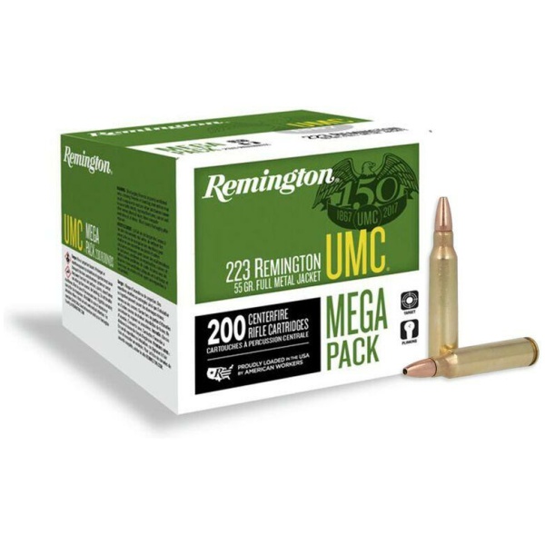 Remington UMC 223 rifle cartridges box, 200 count.