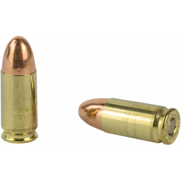 Two bullet cartridges isolated on white background.