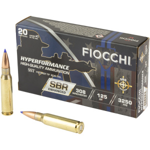 Fiocchi ammunition box with bullets displayed.