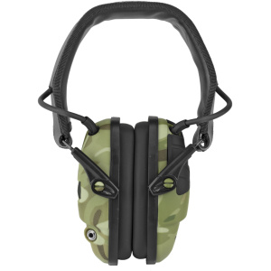 Camouflage noise-canceling headphones with adjustable headband