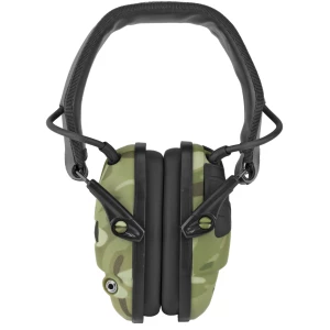 Camouflage noise-canceling headphones with adjustable headband