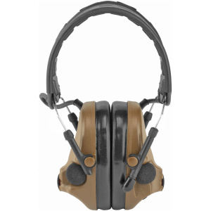 Brown earmuffs with adjustable headband