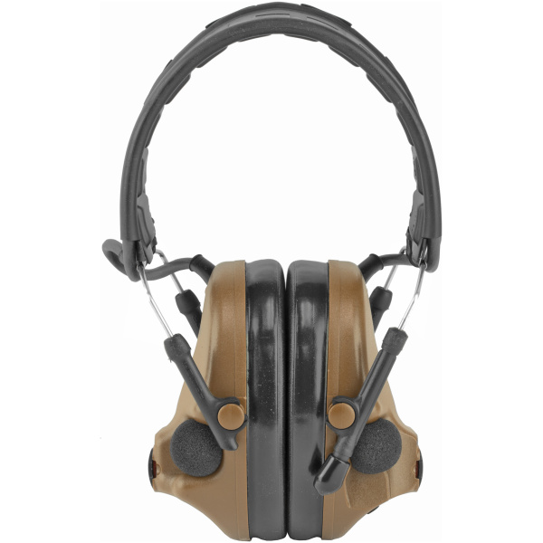 Brown earmuffs with adjustable headband