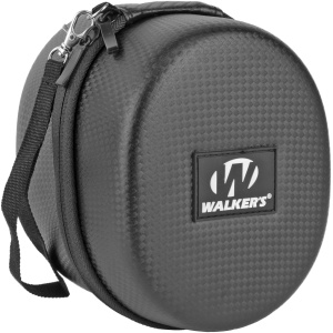Walker's black textured hard case with strap