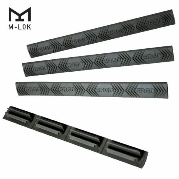 ERGO 4-Slot M-LOK WedgeLok Rail Cover (4PK) - Black - Image 2
