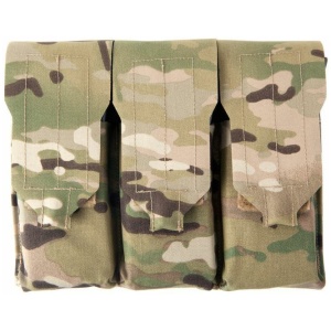 Blue Force Gear-Triple M4 Mag Pouch - Classic style with flap one mag per pocket - MultiCam®