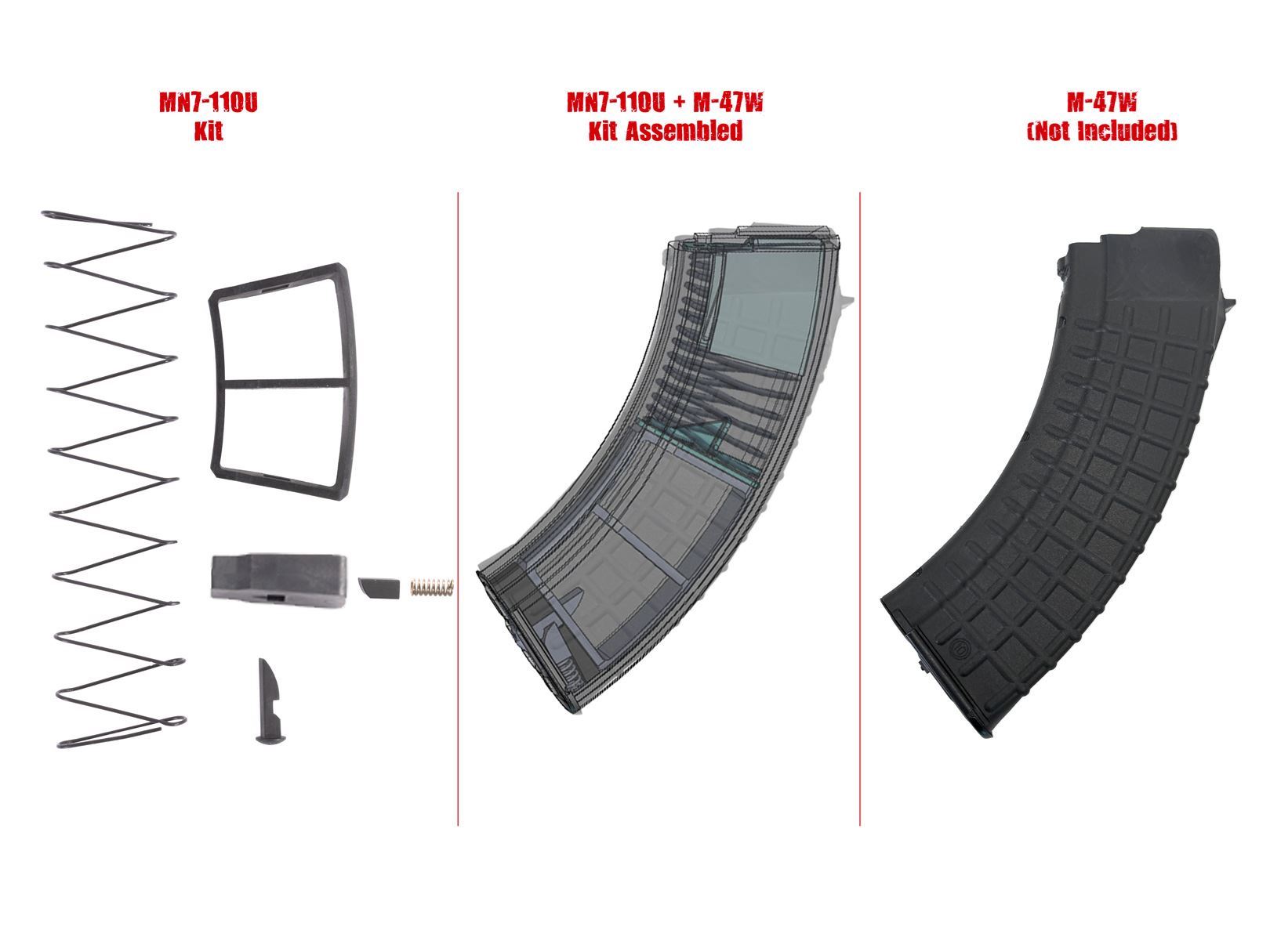 Arsenal 7.62x39mm 30rd to 10rd Magazine Conversion Kit - Image 3