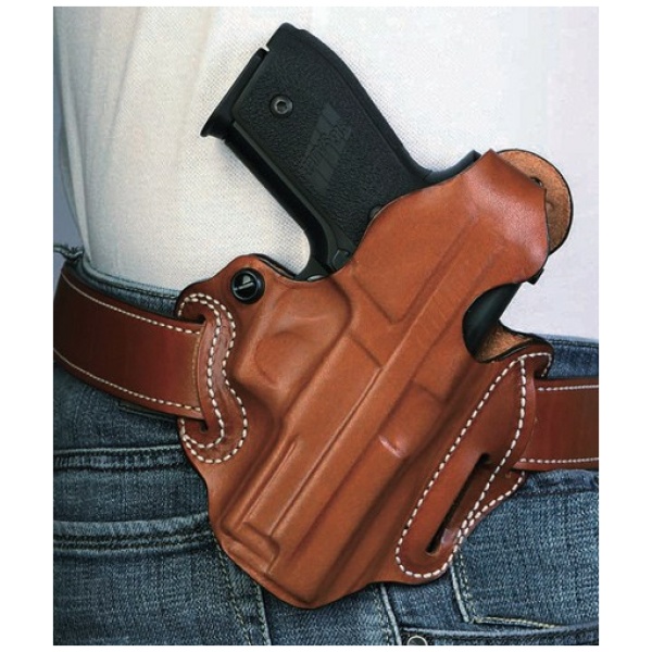 DESANTIS THUMB BREAK SCABBARD - RH OWB LEATHER GLK 192336 TN