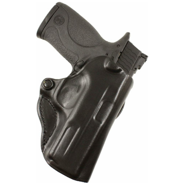 DESANTIS MINI SCABBARD HOLSTER - RH OWB LEATHER FN 503 BLACK