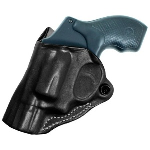 DESANTIS MINI SCABBARD HOLSTER - LH OWB LEATHER J-FRM 2-2.25 BL