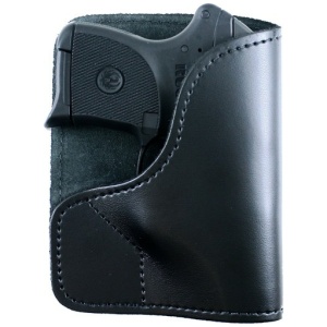 DESANTIS TRICKSTER POCKET HLTR - AMBI LEATHER RUGER LCP 380 BLK