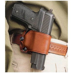DESANTIS YAQUI SLIDE HOLSTER - RH LEATHER LARGE DA AUTOS TAN