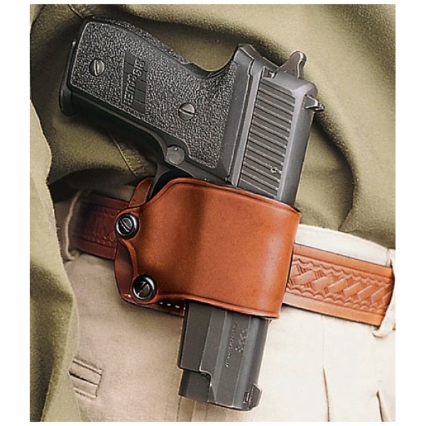 DESANTIS YAQUI SLIDE HOLSTER - RH LEATHER LARGE DA AUTOS TAN