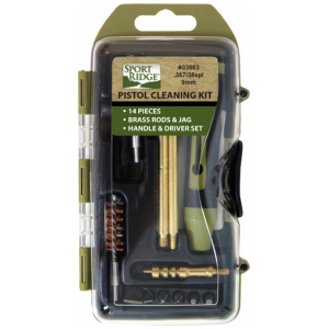 SPORT RIDGE CLEANING KIT - PISTOL 38/357/9MM 14PC