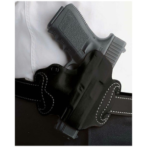 DESANTIS MINI SLIDE HOLSTER - OWB RH LEATHER FN 503 BLACK