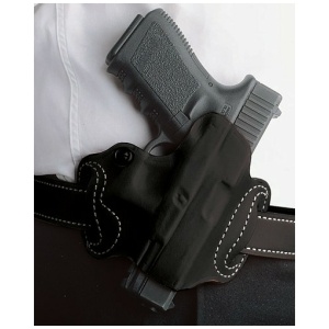 DESANTIS MINI SLIDE HOLSTER - OWB RH LTHR FITS GLOCK 43 BLK