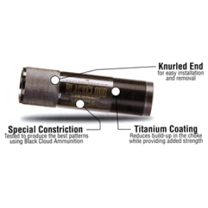 CARLSONS CHOKE TUBE BLACK - CLOUD 12GA M-RANGE INVECTOR+