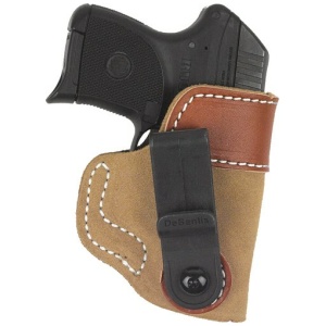 DESANTIS SOFT TUCK HOLSTER IWB - RH LEATHER RUGER LC9 NATURAL