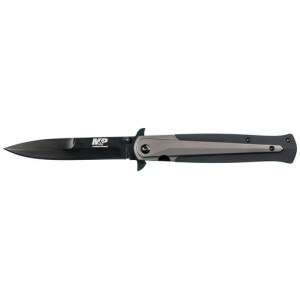 S&W KNIFE M&P DAGGER 4" BLADE - BLACK/FDE W/ POCKET CLIP
