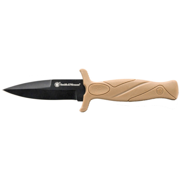 S&W KNIFE FDE BOOT KNIFE 2.75" - BLADE W/FDE SHEATH & CLIP