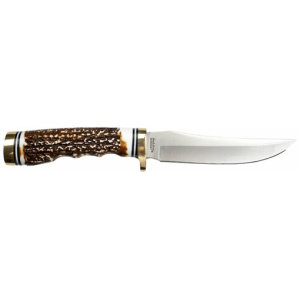 UNCLE HENRY KNIFE NEXT GEN - STAGLON 5" BLADE W/LTHR SHEATH