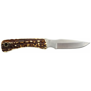 UNCLE HENRY KNIFE NEXT GEN - STAGLON 3.1" CAPER W/LTHR SHTH