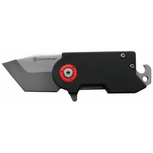 S&W KNIFE BENJI FOLDING BLADE - 4.25" TOTAL LENGTH W/BTTL OPNR