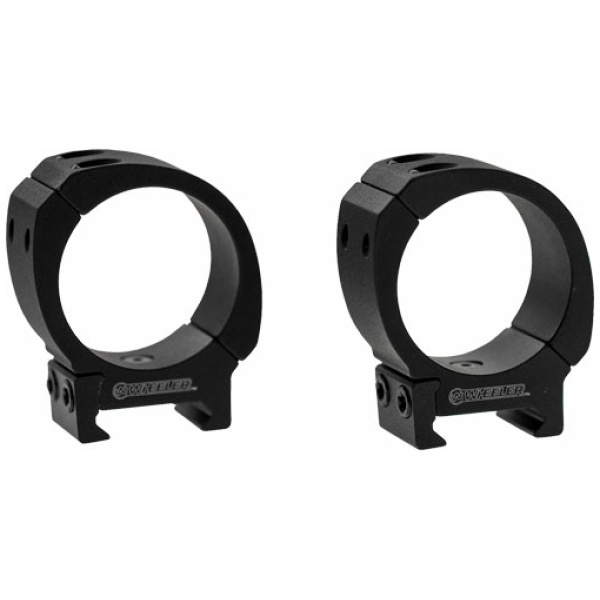 WHEELER SPORTER WEAVER/PIC - SCOPE RINGS 1" MED MT BLACK